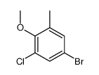 4-溴-2-氯-6-甲基苯甲醚结构式