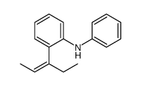 2-pent-2-en-3-yl-N-phenylaniline结构式