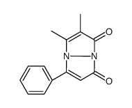 6,7-dimethyl-1-phenylpyrazolo[1,2-a]pyrazole-3,5-dione结构式