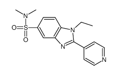1-ethyl-N,N-dimethyl-2-pyridin-4-ylbenzimidazole-5-sulfonamide Structure
