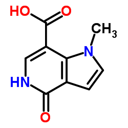 4,5-dihydro-1-methyl-4-oxo-1H-pyrrolo[3,2-c]pyridine-7-carboxylicacid Structure