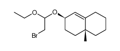 2-<(2-bromo-1-ethoxyethyl)oxy>-4a-methyl-2,3,4,4a,5,6,7,8-octahydronaphthalene结构式