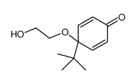 4-tert-butyl-4-(2-hydroxyethoxy)cyclohexa-2,5-dien-1-one结构式
