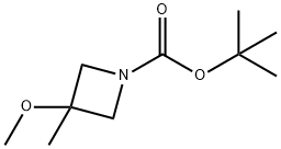 3-甲氧基-3-甲基氮杂环丁烷-1-羧酸叔丁酯结构式