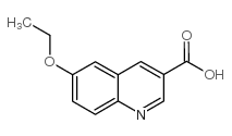 6-乙氧基喹啉-3-羧酸结构式
