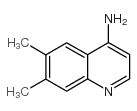 4-氨基-6,7-二甲基喹啉结构式