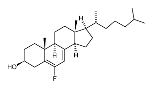 6-fluoro-7-dehydrocholesterol结构式