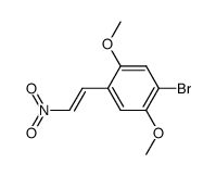 4-bromo-2,5-dimethoxy-β-nitrostyrene结构式