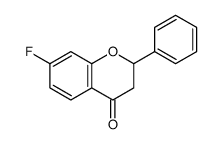 7-fluoro-2-phenyl-2,3-dihydrochromen-4-one Structure