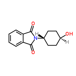 反式-2-(4-羟基-环己基)-异吲哚-1,3-二酮结构式