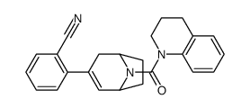 2-[8-(3,4-dihydro-2H-quinoline-1-carbonyl)-8-azabicyclo[3.2.1]oct-2-en-3-yl]benzonitrile Structure