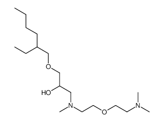 N,N,N'-trimethyl-N'-(2-hydroxypropyl-2-ethylhexylether)-bis-(aminoethyl)ether结构式