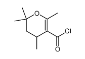2H-Pyran-5-carbonyl chloride, 3,4-dihydro-2,2,4,6-tetramethyl- (6CI)结构式