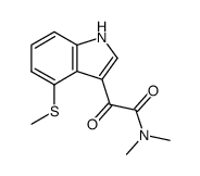 N,N-dimethyl-2-(4-(methylthio)-1H-indol-3-yl)-2-oxoacetamide Structure