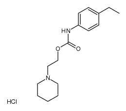 2-(piperidin-1-yl)ethyl (4-ethylphenyl)carbamate hydrochloride Structure
