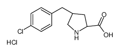 4-[(4-氯苯基)甲基]-l-脯氨酸盐酸盐结构式