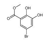 5-溴-2,3-二羟基苯甲酸甲酯结构式