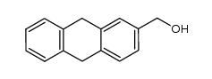 9,10-dihydro-2-(hydroxymethyl)anthracene结构式