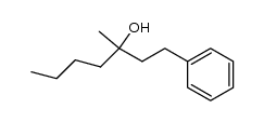3-methyl-1-phenylheptan-3-ol结构式