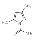 3,5-二甲基-1H-吡唑-1-硫代甲酰胺结构式