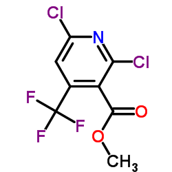 2,6-二氯-4-三氟甲基烟酸甲酯结构式