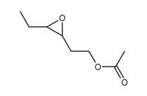 2-(3-ethyloxiran-2-yl)ethyl acetate Structure