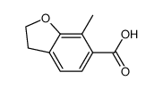 7-methyl-2,3-dihydrobenzofuran-6-carboxylic acid Structure