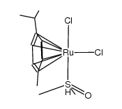 [Ru(η6-p-cymene)Cl2(DMSO)] Structure
