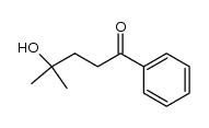 4-hydroxy-4-methyl-1-phenyl-1-pentanone Structure