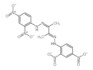 2,3-Butanedione,2,3-bis[2-(2,4-dinitrophenyl)hydrazone]结构式