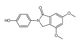 2-(4-hydroxyphenyl)-4,6-dimethoxy-3H-isoindol-1-one Structure