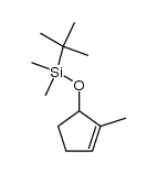 [(2-methyl-2-cyclopenten-1-yl)oxy]dimethyl(1,1-dimethylethyl)silane结构式