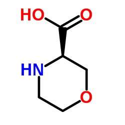 (R)-吗啉-3-羧酸盐酸盐结构式
