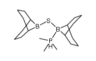 (PB)2-trimethylphosphine-bis(1,5-cyclooctandiylboryl)sulfide Structure