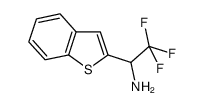 1-Benzo[b]thiophen-2-yl-2,2,2-trifluoro-ethylamine结构式