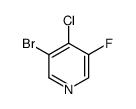 3-bromo-4-chloro-5-fluoropyridine Structure