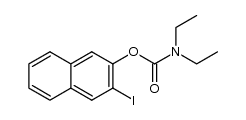 N,N-diethyl-O-((3-iodo)naphth-2-yl)-carbamate结构式