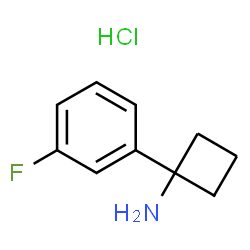 1-(3-fluorophenyl)cyclobutan-1-amine hydrochloride Structure