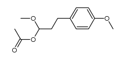 1-Acetoxy-1-methoxy-3-(4-methoxyphenyl)propane结构式