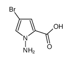 1-氨基-4-溴-1H-吡咯-2-羧酸结构式