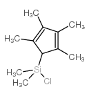 二甲基氯(2,3,4,5-四甲基-2,4-环戊二烯-1-基)硅烷结构式