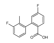 4-fluoro-2-(3-fluoro-2-methylphenyl)benzoic acid Structure