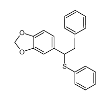 5-(2-phenyl-1-(phenylthio)ethyl)benzo[d][1,3]dioxole Structure