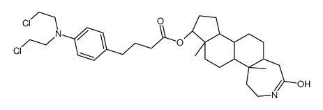 17β-hydroxy-2a-aza-A-homo-5α-androstan-4-one p-phenylbutyrate ester结构式