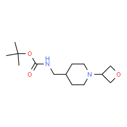 tert-Butyl {[1-(oxetan-3-yl)piperidin-4-yl]methyl}carbamate Structure