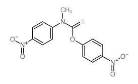 N-methyl-1-(4-nitrophenoxy)-N-(4-nitrophenyl)methanethioamide Structure
