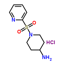 1-(吡啶-2-磺酰基)-哌啶-4-基胺盐酸盐结构式
