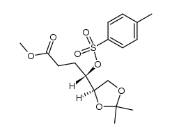 methyl 2,3-dideoxy-5,6-O-isopropylidene-4-O-p-tolylsulfonyl-D-erythro-hexonate Structure