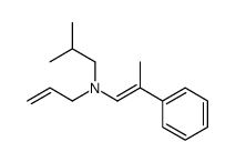 2-methyl-N-(2-phenylprop-1-enyl)-N-prop-2-enylpropan-1-amine Structure