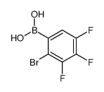 (2-bromo-3,4,5-trifluorophenyl)boronic acid结构式
